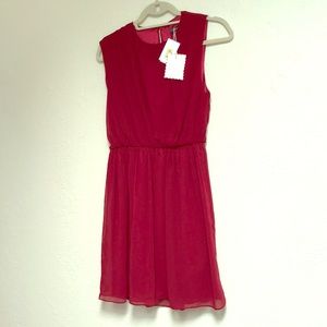 Bordeaux Dress, open back